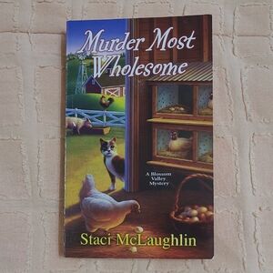 💲1️⃣ Murder Most Wholesome Paperback Fiction Murder Dectective Sleuth Novel